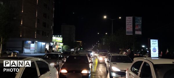  شکوه و اقتدار رژه خودرویی در حسینیه فضل 