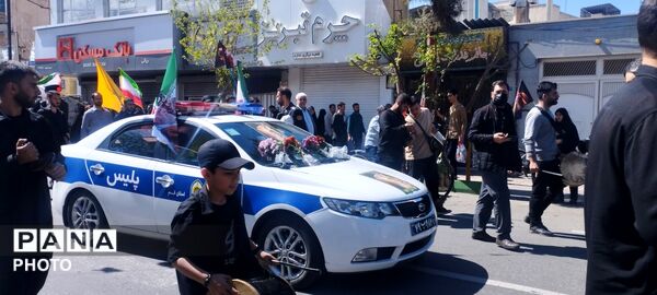 آرام گرفتن پیکر شهید سپهبد عبدالرحیم موسوی در حریم امن فاطمی