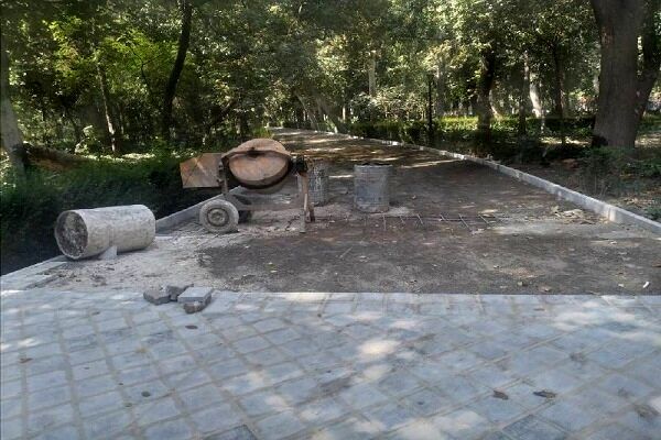 بهسازی و زیباسازی بزرگترین بوستان مرکزی شهر