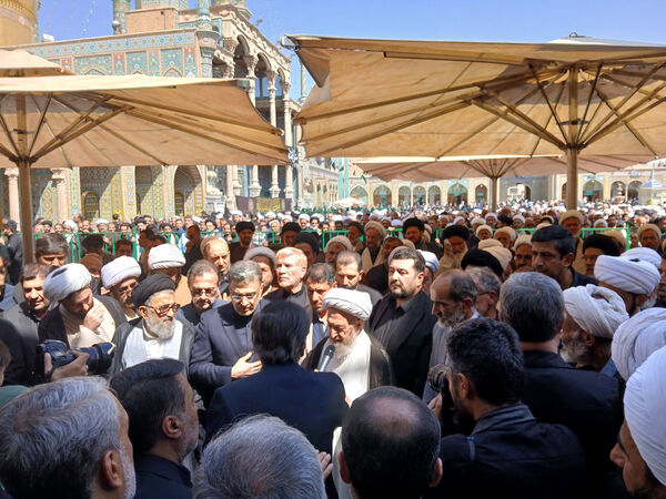 مراسم تشیع آیت الله محفوظی در قم