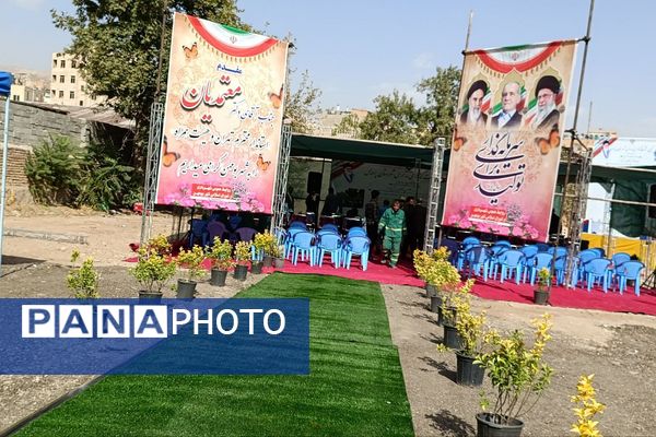 آیین خشت گذاری و افتتاح مدارس در منطقه پردیس با حضور استاندار تهران و مدیر کل شهرستانهای استان تهران 