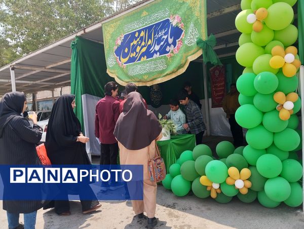 موکب دبیرستان ناصر در آموزش  و پرورش ناحیه ۷