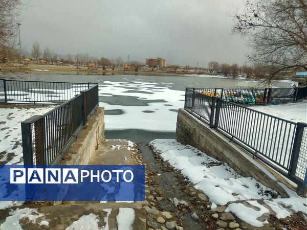 برف زمستانی در شهرستان بن 
