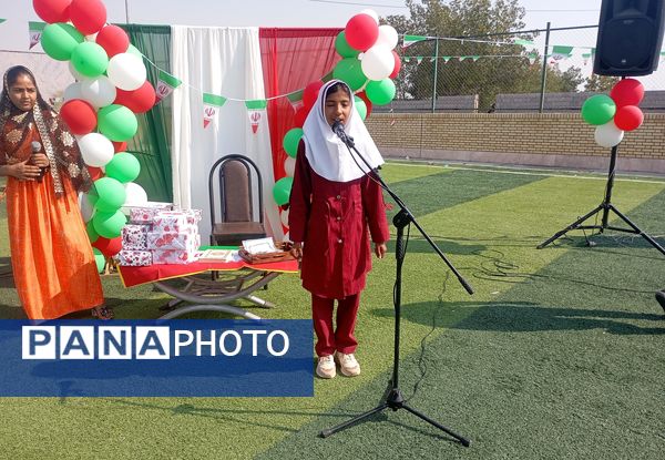 جشن دهه فجر در روستای لاور فین