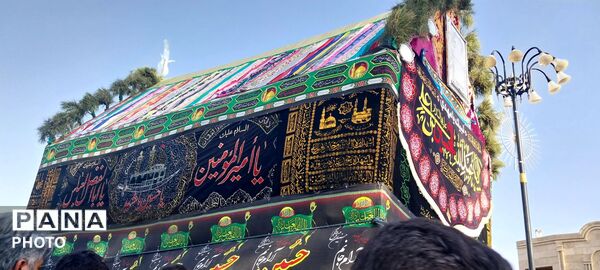 ورود باشکوه کاروان بنی اسد (ع) و نخل بزرگ فدافن به میعاد گاه عاشقان 