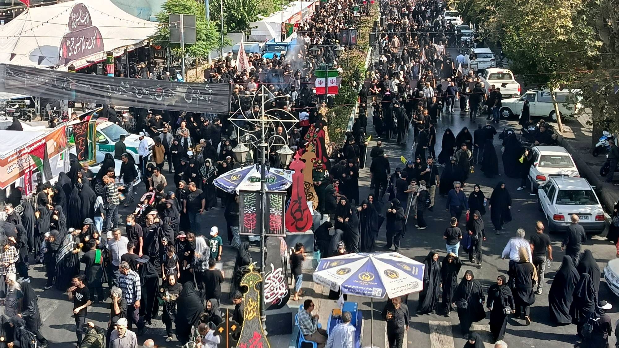 راهپیمایی جاماندگان اربعین در قلب تهران برگزار شد