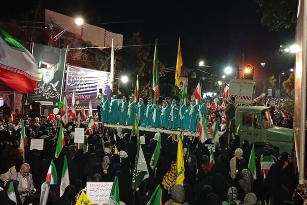 حضور پرشور مردم ملایر در خیابان‌ها در حمایت از امنیت و اقتدار کشور