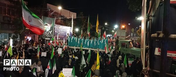 حضور پرشور مردم ملایر در خیابان‌ها در حمایت از امنیت و اقتدار کشور