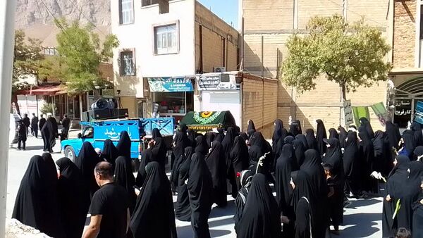خیابان‌های بن، رنگ ماتم گرفت: تشییع نمادین پیکر امام هشتم