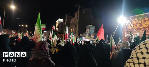 حضور گسترده مردم نیشابور در بلوار فضل 