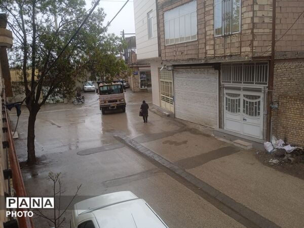 بارش باران بهاری در شهرستان نیشابور