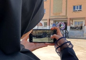 هنرستان حضرت زهرا (س) بن، صحنه تجدید پیمان با علم ودانش