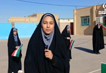 مراسم استقبال از شهید گمنام در دبیرستان سادات زارچ