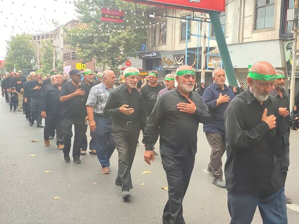 اجتماع عاشوراییان در میدان طالقانی قائمشهر