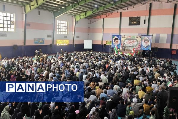 حماسه حضور مردم در سراسر استان کرمان