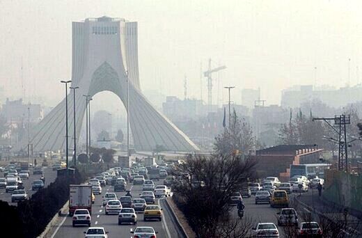 کیفیت هوای تهران در وضعیت نامطلوب