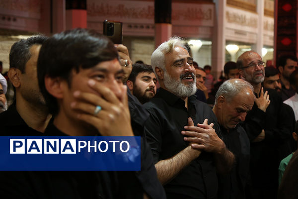 عزاداری شب شهادت امام باقر(ع) در حرم کریمه اهل بیت