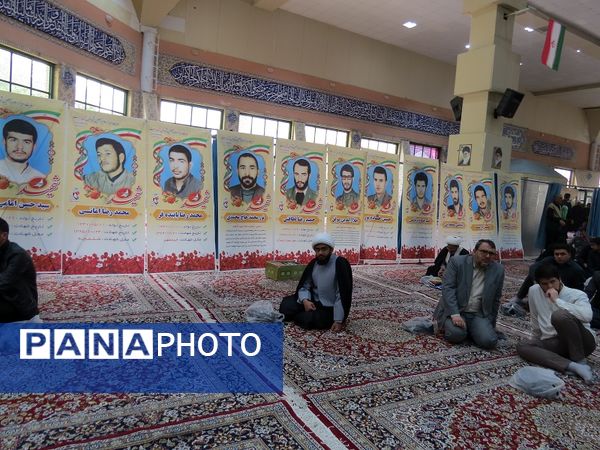 مراسم عزاداری شهیدان خدمت در مصلای امام خمینی(ره)  شهرستان بجنورد