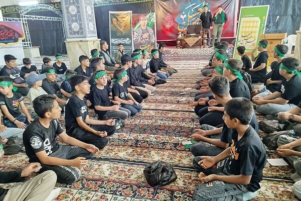  برگزاری مراسم سوگواره احلی من العسل در امامزاده حضرتین شهرستان قدس
