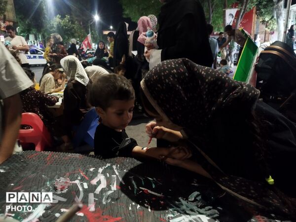 موکب فرهنگیان در صد و پنجاه و دومین شب در قاب پانا
