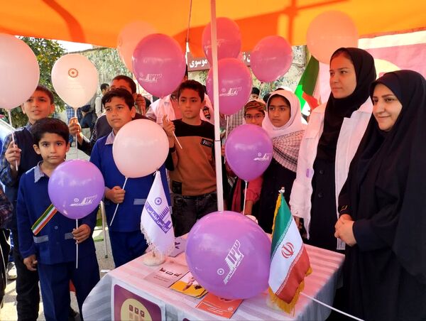 مراسم راهپیمایی ۱۳ آبان در شهرستان میاندورود