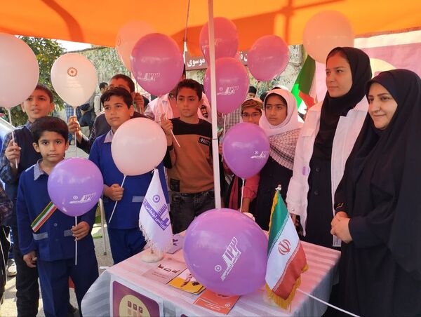 مراسم راهپیمایی ۱۳ آبان در شهرستان میاندورود