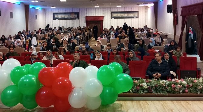 مراسم باشکوه دهه فجر و نیمه شعبان در سالن مهر تابان نیشابور 