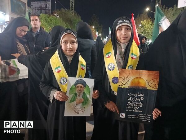 آیین چهلمین روز شهادت امام خامنه‌ای، میهمان دیار کهن نیشابور