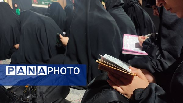 عزاداری نوجوانان بنت الهدی‌ در شب هشتم محرم
