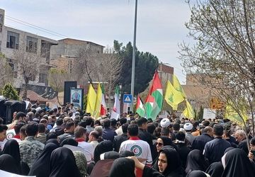 مردم تاکستان از مردم فلسطین حمایت کردند 