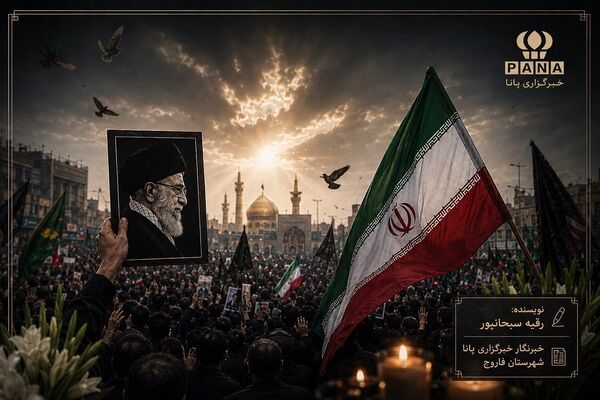 تشییع باشکوه رهبر شهید