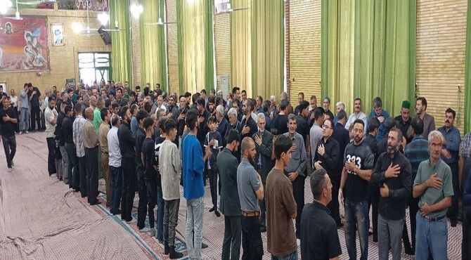 مراسم عزاداری امام رضا علیه السلام در حسینیه شهر بار نیشابور