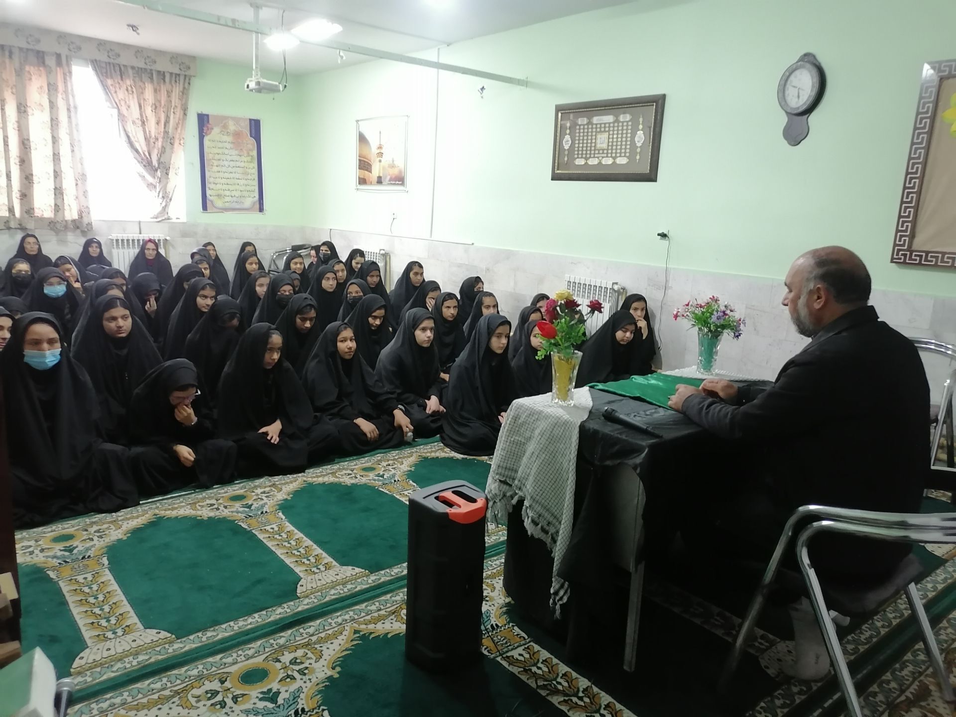 عزاداری وفات حضرت ام البنین در دبیرستان حاج مهدی روحانی ارغا 