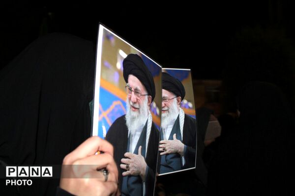 حرکت دسته عزاداری در شهرستان نیشابور