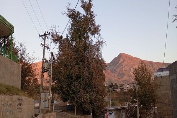 تصاویر زیبا از پاییز رنگارنگ در شهر دار السادات بار نیشابور 