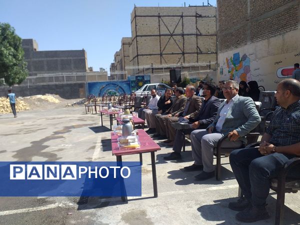 آیین کلنگ زنی دبیرستان فردوسی در مشهد