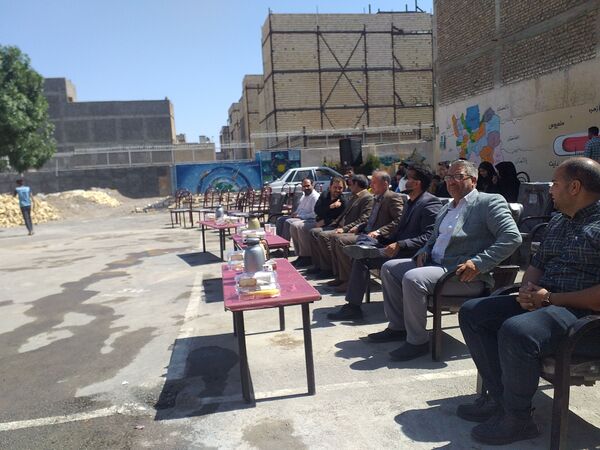 آیین کلنگ زنی دبیرستان فردوسی در مشهد