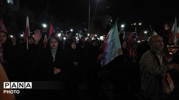 دویست و بیست و نهمین شب از اجتماعات مردمی بلوار فضل نیشابور در قاب پانا 