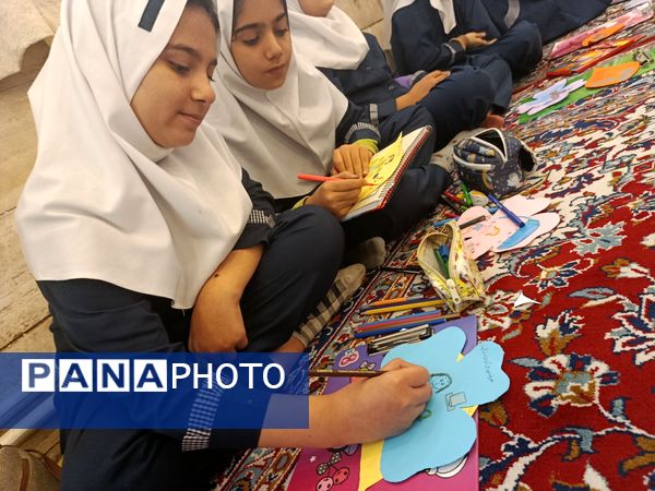 نقاشی همگانی با موضوع صرفه‌جویی در مصرف آب ، گاز و برق