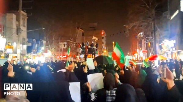 هجدهمین تجمع خون‌خواهی مردم فردیس از رهبر شهیدشان 