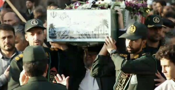 تشییع پیکر شهید گمنام در شهرستان کاشمر 