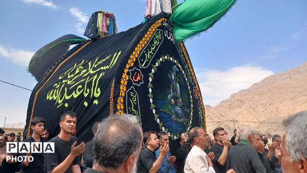 آیین نخل برداری  در محله دشتک سانیج به مناسبت شهادت امام رضا (ع)