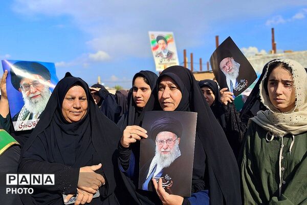 تجمع بزرگ مردمی بیعت با سومین رهبر انقلاب امام آیت‌الله سید مجتبی خامنه‌ای در شهرستان باشت