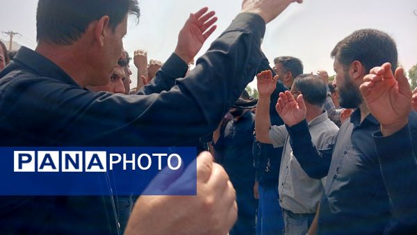 مراسم عاشورای حسینی در گلزار شهدای شهرستان لنده