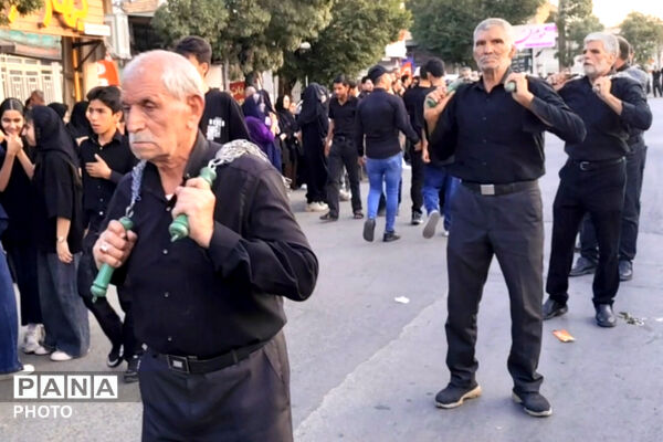 سوگ و ارادت عزاداران حسینی در شهر صغاد