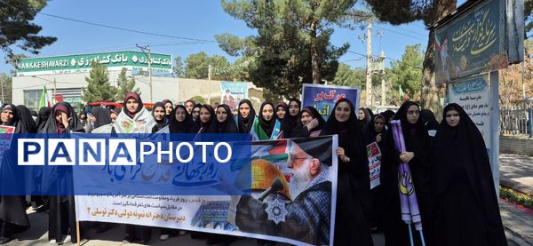 راهپیمایی روز قدس در شهرستان رشتخوار