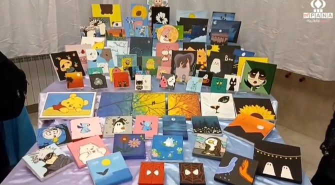 برپایی نمایشگاه فرهنگی هنری «فردا» در دبیرستان  قائمیه