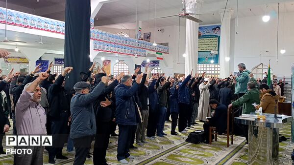 حضور در شور مردم شهرستان سملقان در پی شهادت رهبر معظم انقلاب اسلامی