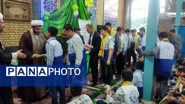 آغاز مسئولیت دینی؛ جشن سن تکلیف دانش‌آموزان پسر مدرسه شهید آیت‌الله مدرس قرچک