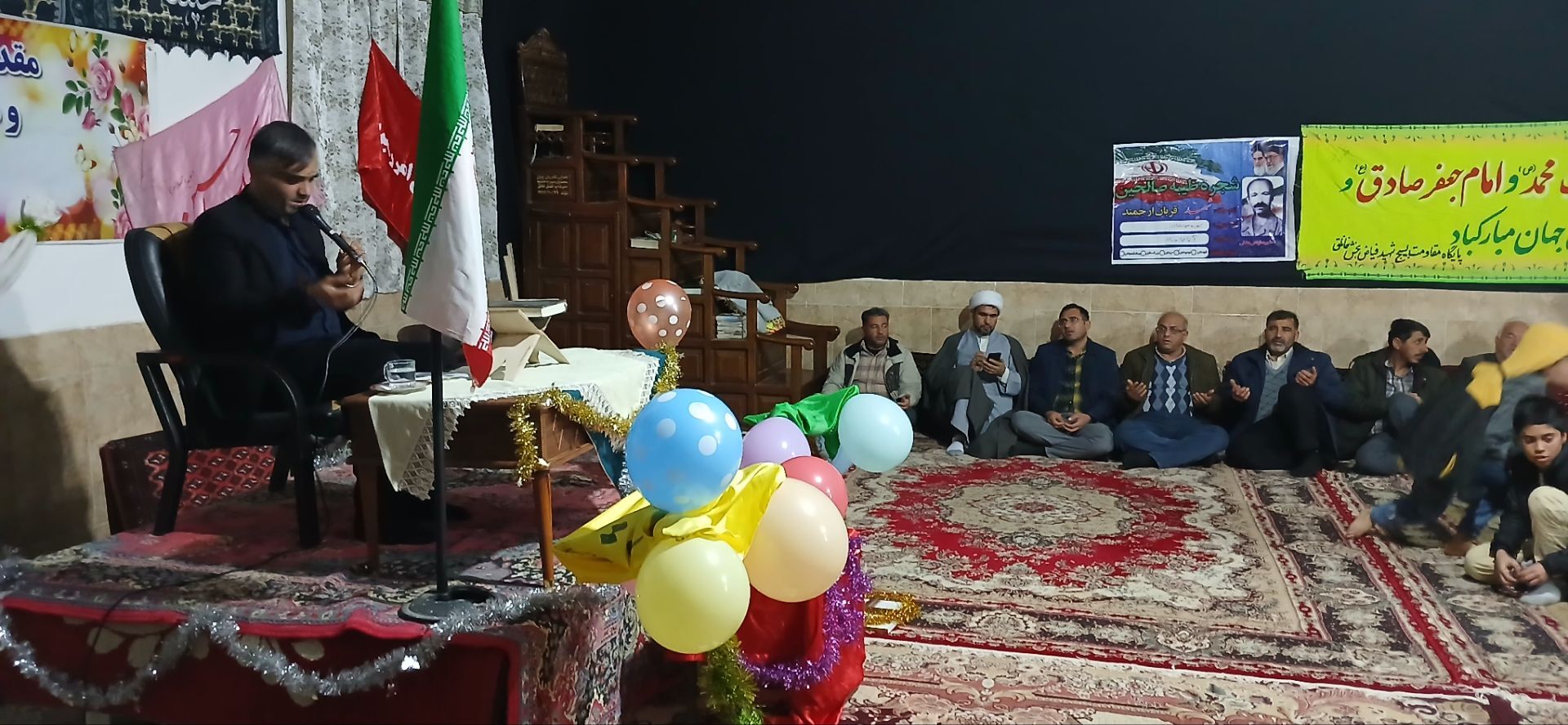 جشن مبعث رسول اکرم (ص) در حسینیه ابوالفضلی حداد در شهر خانلق